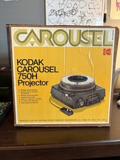 Kodak Carousel 750H Slide Projector 140 Slide Remote Original Box