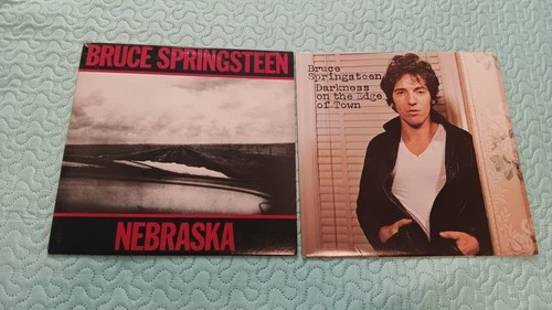 Bruce Springsteen Nebraska, Darkness on the Edge of Town LP Vinyl Lot 12" 33 RPM
