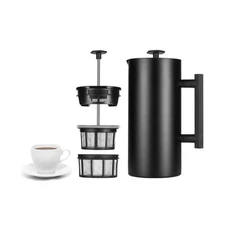 ESPRO P6 32 Ounces French Press Coffee Maker, Double Walled Stainless Steel I...