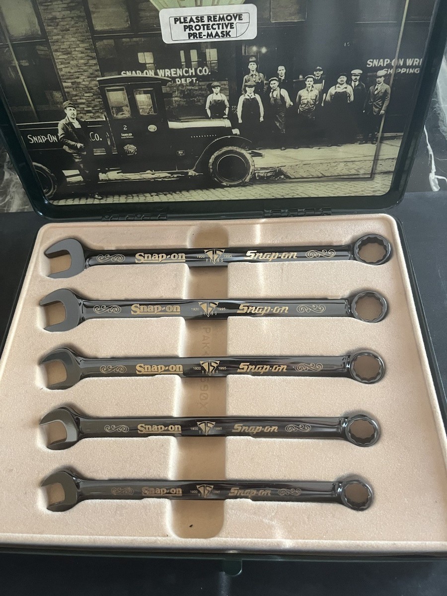 Snap-On 75th Anniversary Collector's Edition Black Wrench Set