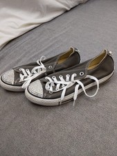 Converse Chuck Taylor All Star Shoes Womens Size 8 Low Rhinestone Pearl 1J794