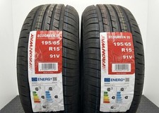2X Brand New 195/65R15 M&S Tyres – 91V XL – Set of 2 1956515