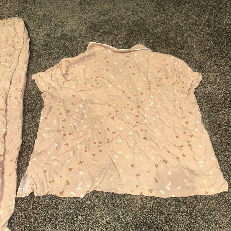 Espléndido conjunto de pijama de 2 piezas rosa talla M ropa de salón suave para mujer Foto 4 de 4