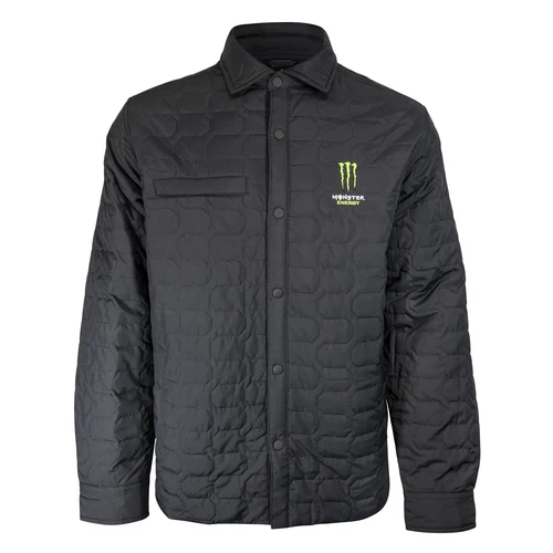 Monster Energy Artisan Quilted Black Light Puffer Jacket Button-Up (Pick Size) image 2