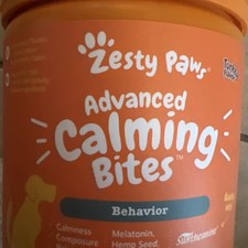 2 PACK Zesty Paws ADVANCED Calming Bites for Dogs TURKEY FLAVOR 90 Soft EX 08/26