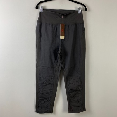 #ad XCVI Wearables High Waist Jetter Crop Pull On Pants Size Medium Gray $29.95