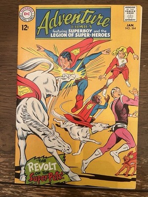 Adventure Comics #364 Silver Age Superboy Supergirl DC Comics