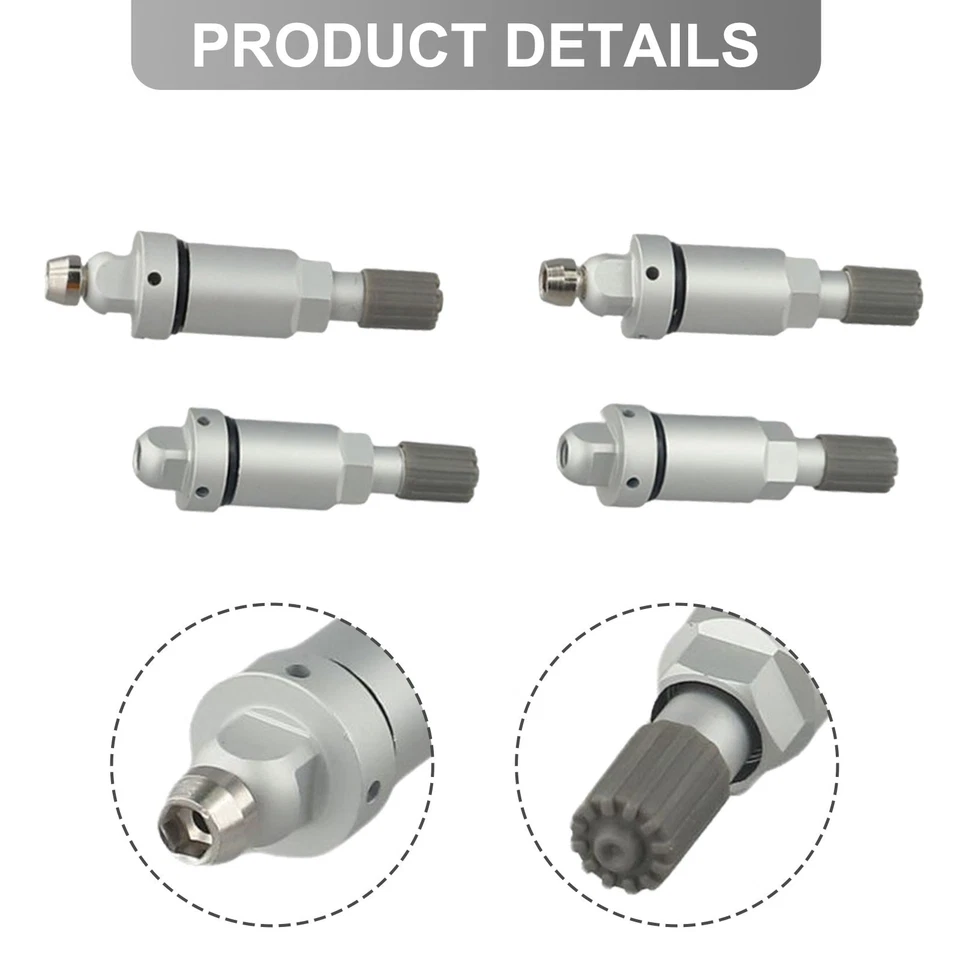 For Tire Monitoring System Replacement Valves 4pc Set for Tesla Models - Image 3 of 4