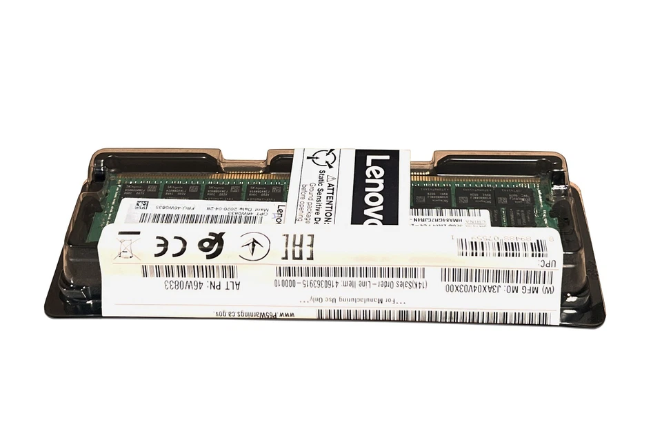 New Lenovo 32GB DDR4 PC4-19200 2400MHz RDIMM 2Rx4 Memory 46W0833 Server RAM - Image 2 of 4