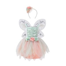 Fairy Costume Dress for Girls, Green Princess Flower Girl Dress, Tutu Dress w...