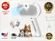 Pet Steam Brush for Dog & Cat - 3-in-1 Steam Grooming Brush for Shedding & Hair*