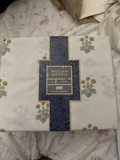 William Morris At Home Woodland Floral Ochre Double Duvet Cover Set - New