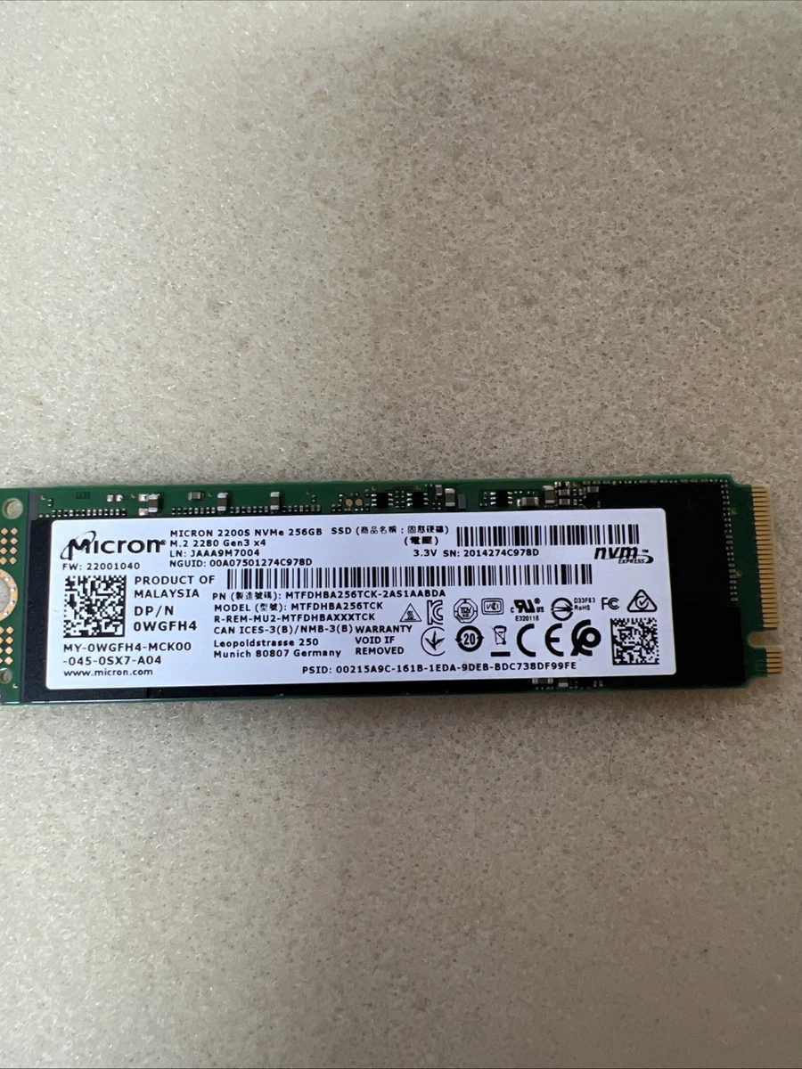 Micron M.2 Interface 256 GB Solid State Drives for sale - eBay