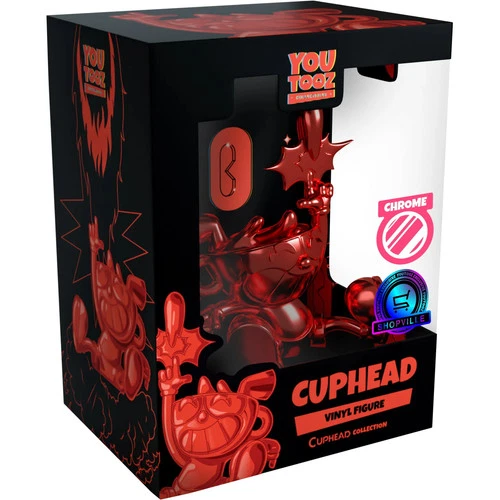 Youtooz x Shopville Exclusive: Cuphead Collection - Cuphead Red Chrome Vinyl Fig