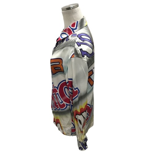 LOUIS VUITTON Used Graphic Statement Logo Shirt FKTO04 White x Multi Size34 Revi - Picture 3 of 8