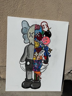Kaws Custom Painting Figure Limited Edition Art Collectible | eBay