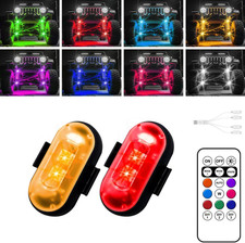 Wireless LED Lights for Car, High-Brightness Wireless Rock Lights with 8 Colors