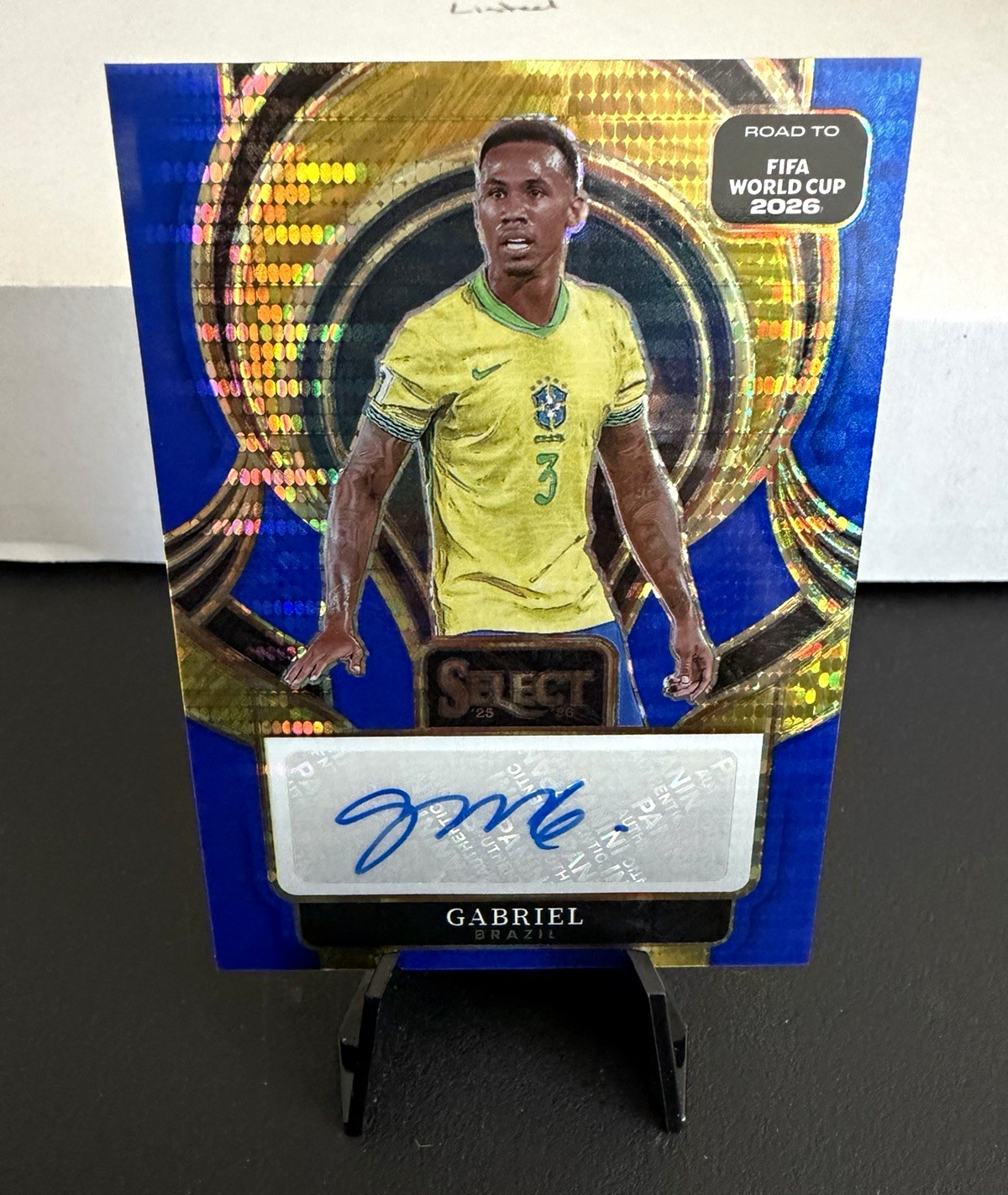 Panini Select FIFA 2024-25 Gabriel S-G Signatures Purple Prizm Auto