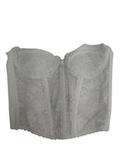 Vintage Backless By Smoothie White Laced Corset 34C