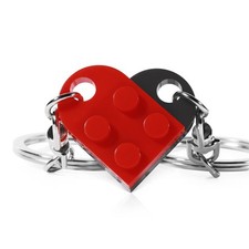 Matching Couples Heart Keychain for Boyfriend Girlfriend Friendship BFF Cute ...