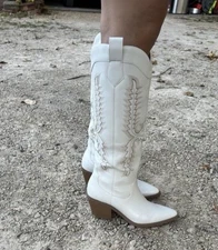 Sun + Stone Women's Bodhiii Western Knee High Boots Created For Macy's 8 M