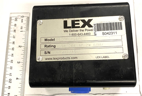 Lex 20A 125V 1P 2W 60Hz Quad Box PowerCON to Duplex Receptacle DB20PC-SBPC