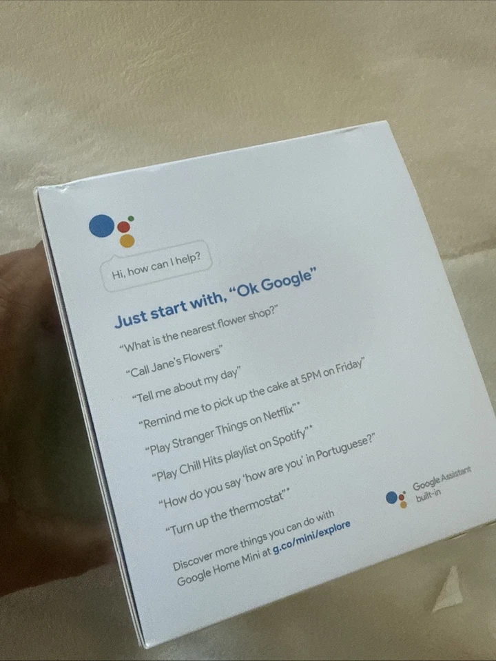 Google Home Mini Primera Generación - Carbón - Totalmente Nuevo en Caja Sellada Foto 3 de 4