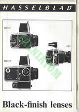 Vintage Hasselblad Black-finish Lenses 500C/M 500EL/M SWC Brochure