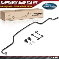 Rear Sway Bar w/Bushing Kit for Chevrolet Impala 00-13 Monte Carlo Buick Century