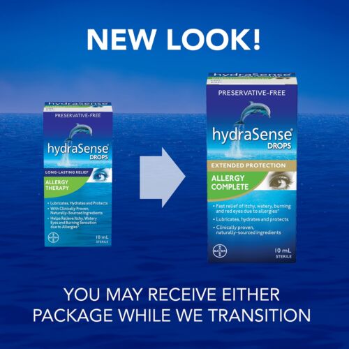 hydraSense Allergy Complete Eye Drops - Preservative Free Drops For Dry Eyes ... - Picture 2 of 8
