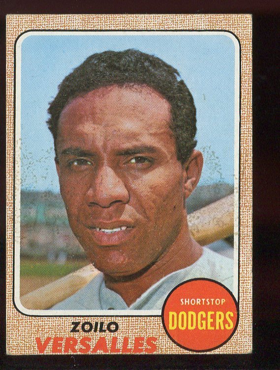 Baseball Card 1968 Topps # 315 Zoilo Versalles Los Angeles Dodgers VG - G