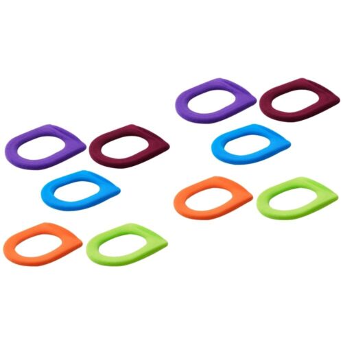 10 Stück bunte O-förmige WC-Vorleger, Closestool-Matte, langlebig, nützlich, - Bild 10 von 12