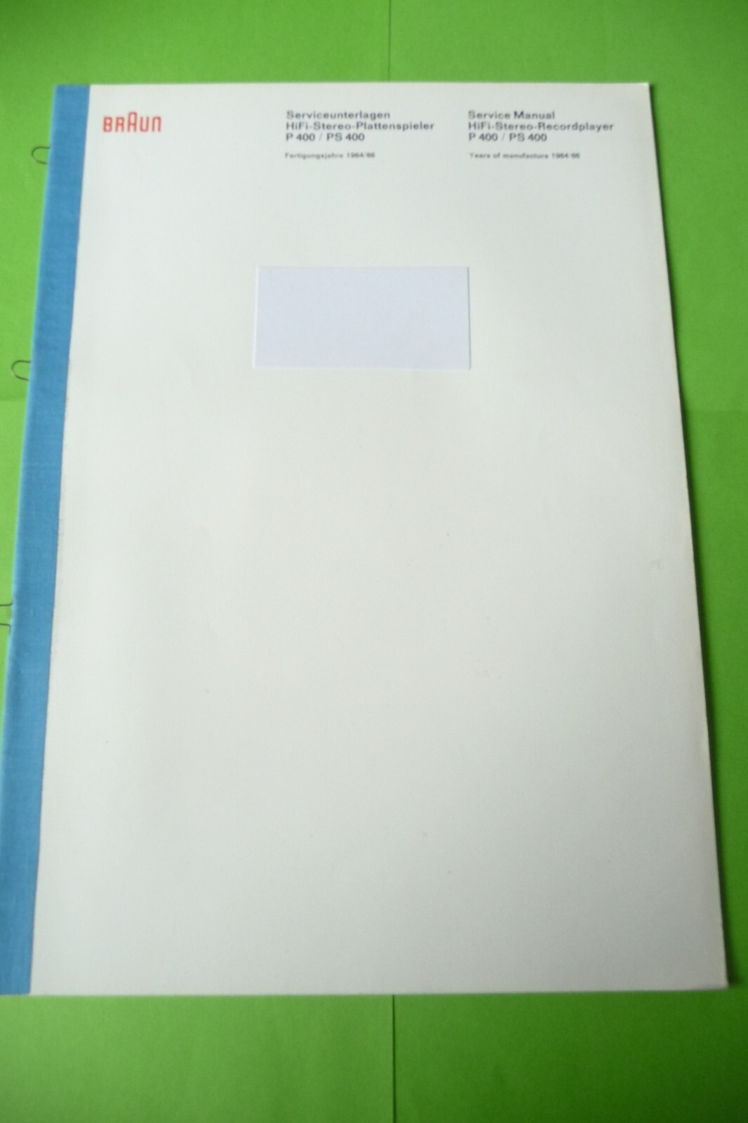 Braun PS-400 vintage audio equipment - eBay listing photo 3