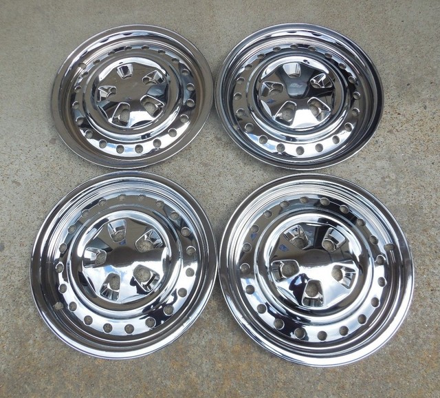 16" Set of Four (4) Chrome Skins 2003 04 Honda Element 20 hole Steel