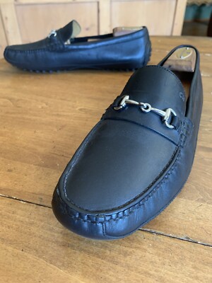 Cole Haan Black Silver Horse Bit Driving Loafers 13 M | eBay display picture 1