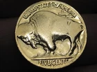 1913 D T2 -1938 D Buffalo Nickel 5 Cent Piece- Denver, Gold Plated