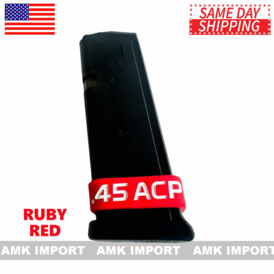 Buy 2 Get 1 Free!! . 45 ACP Gun Magazine ID Marking Bands Identification Mag Tag