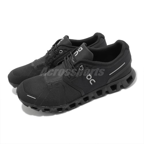 On Running Cloud 5 All Black White Men Running Sports Shoes 5998986
