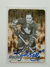 Red Kelly Toronto Maple Leafs Autographed card AUTO UD Hockey Heroes