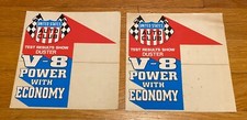 Vintage Rare 1970 Plymouth Duster Dealer Showroom Stickers V-8 Power Weconomy