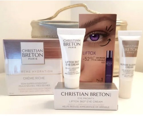 Christian Breton Paris SPECIAL OFFER Hydrating Eye + Skin Treatment 5PCs SET NEW - Picture 2 of 6