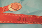Vintage Hand Finished Belt Leather Joe 1971 Eisenhower Dollar Tex Made Size 34 — photo 2