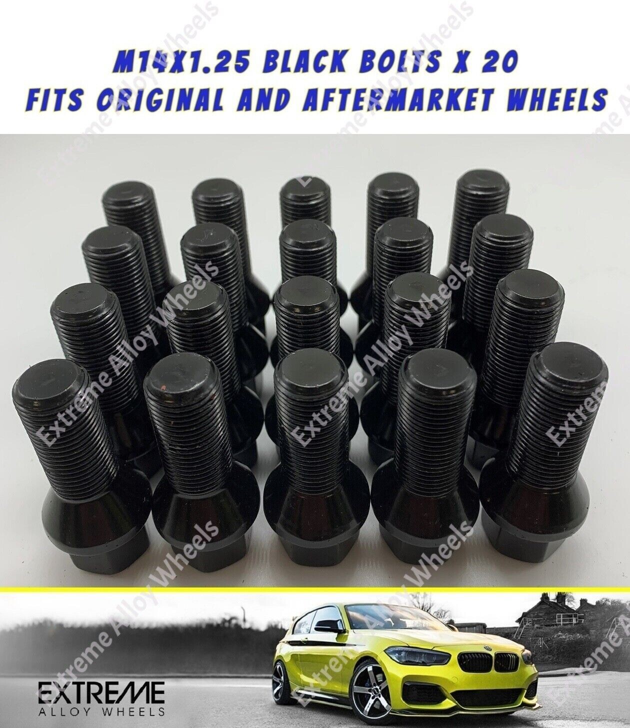 Alloy Wheel Bolts For Mini R60 R61 Paceman Countryman M14 x 1.25