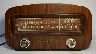 Packard Bell ヴィンテージ ラジオ 本体 Vintage Tube Radio Packard Bell 602 Dual Tuning Stationized Art