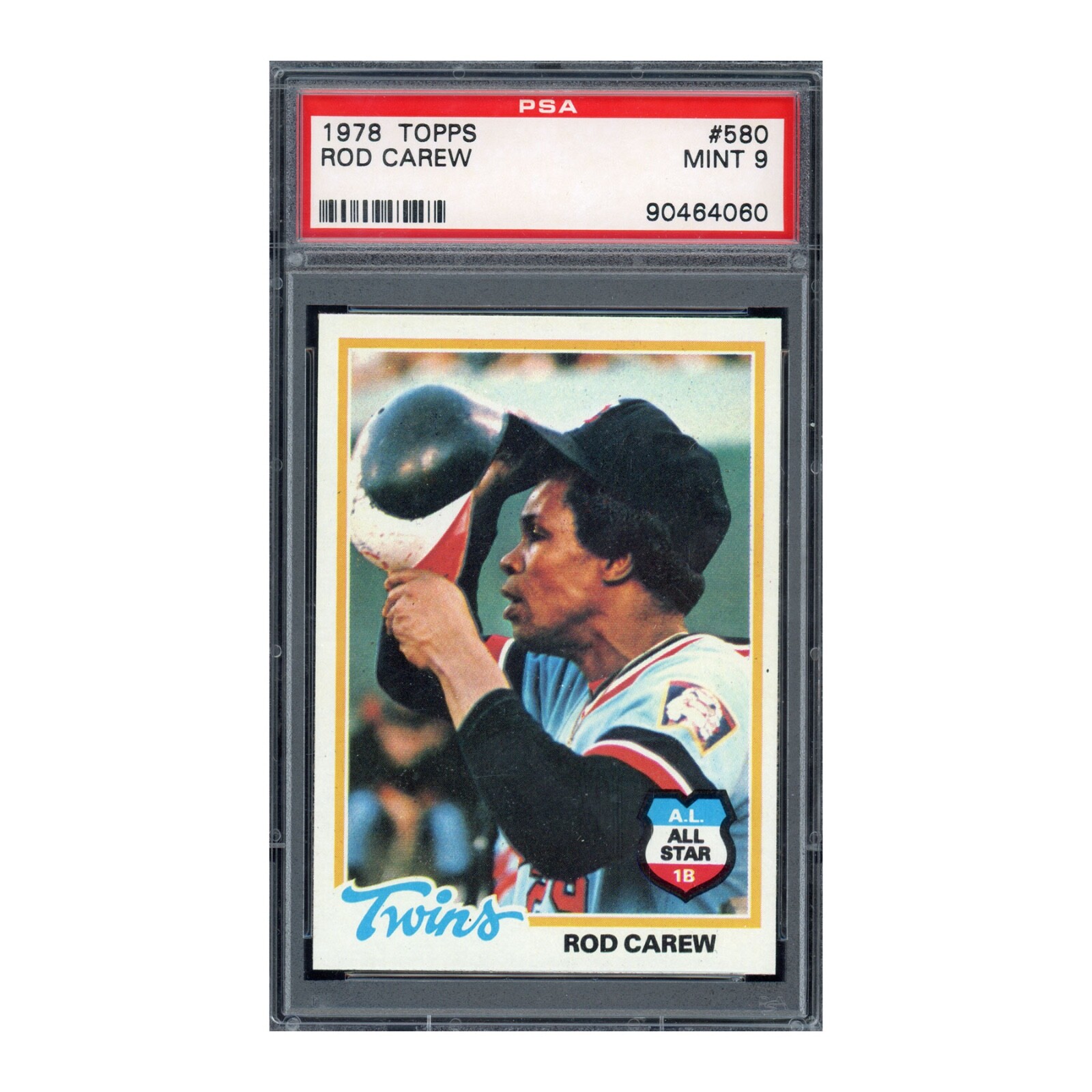 1978 Topps #580 Rod Carew PSA 9 Mint hof twins