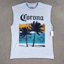 NEW! RELAXED FIT Corona Beer Sleeveless Muscl...