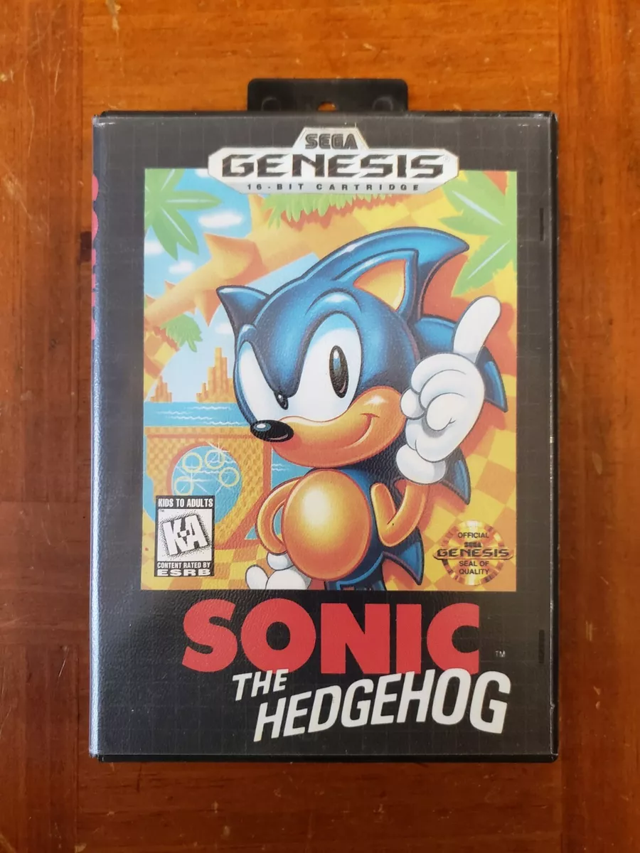 Sonic the Hedgehog 1991 Sega Genesis Complete Rare Game Tested Working Box