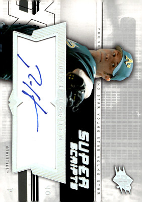 2004 SPX Super Scripts Young Stars Autograph - #P-40 Rich Harden Athletics
