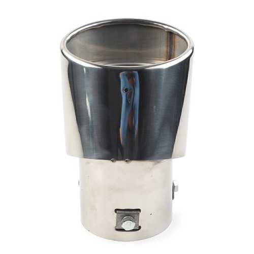 Universal Auto Auspuff Blende Endrohr Rund Edelstahl für Auspuff 38-54mm Chrom - Bild 6 von 10