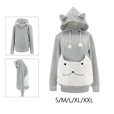Haustier Hoodies Sweatshirt Katze Hund Halter groß Beutel lose Kleidung Tasche Träger